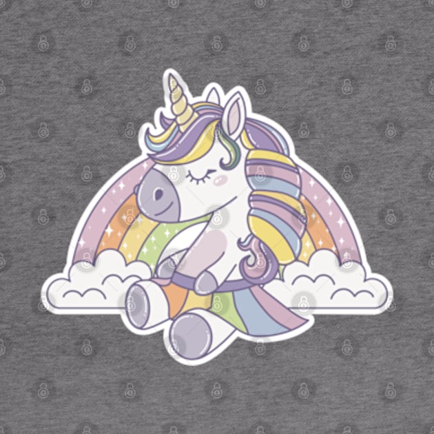 Cute rainbow unicorn by OnlyMySide